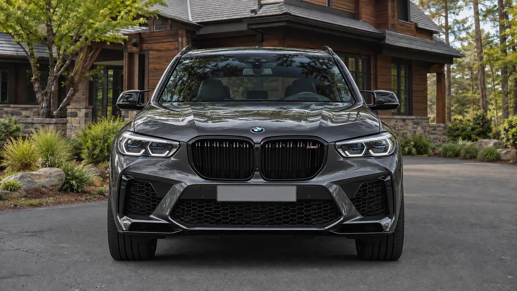 2020 BMW X5 M with EW-P-MF-053 wheel, front 0 view