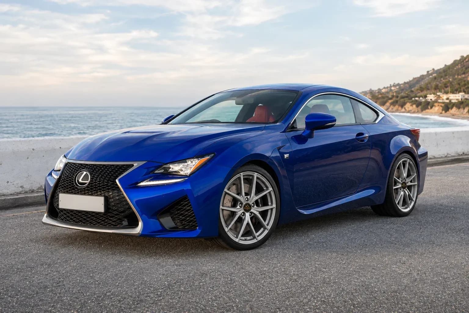 2015 Lexus RC F with EW-P-MF-053 wheel, front right 45 view