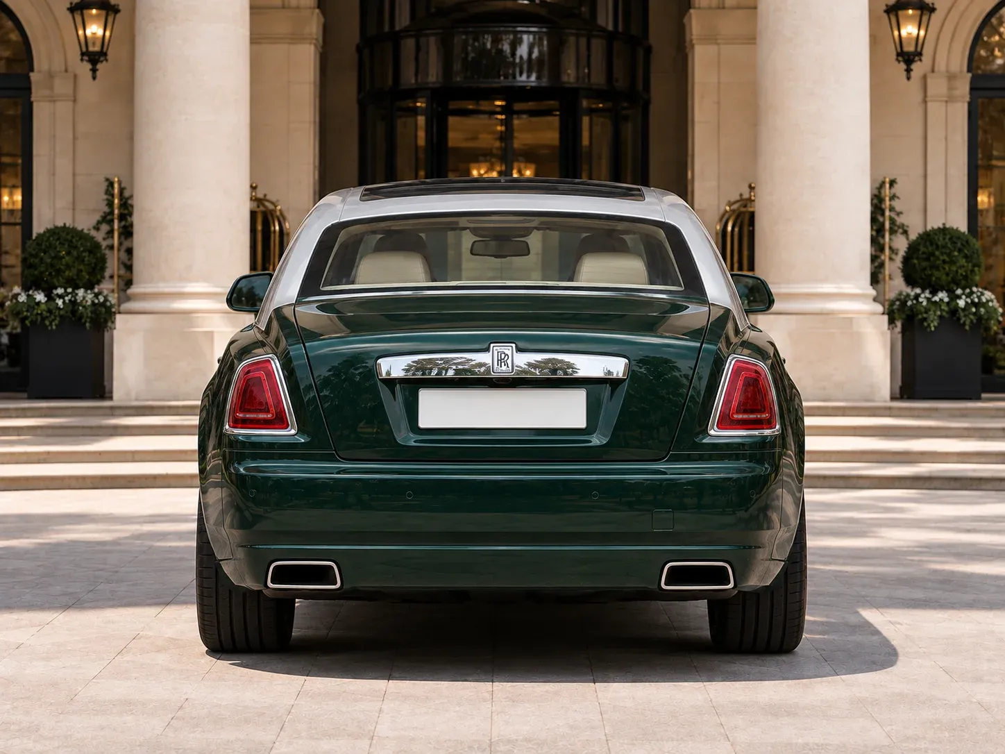 2015 Rolls-Royce Ghost with EW-P-MF-053 wheel, rear 0 view
