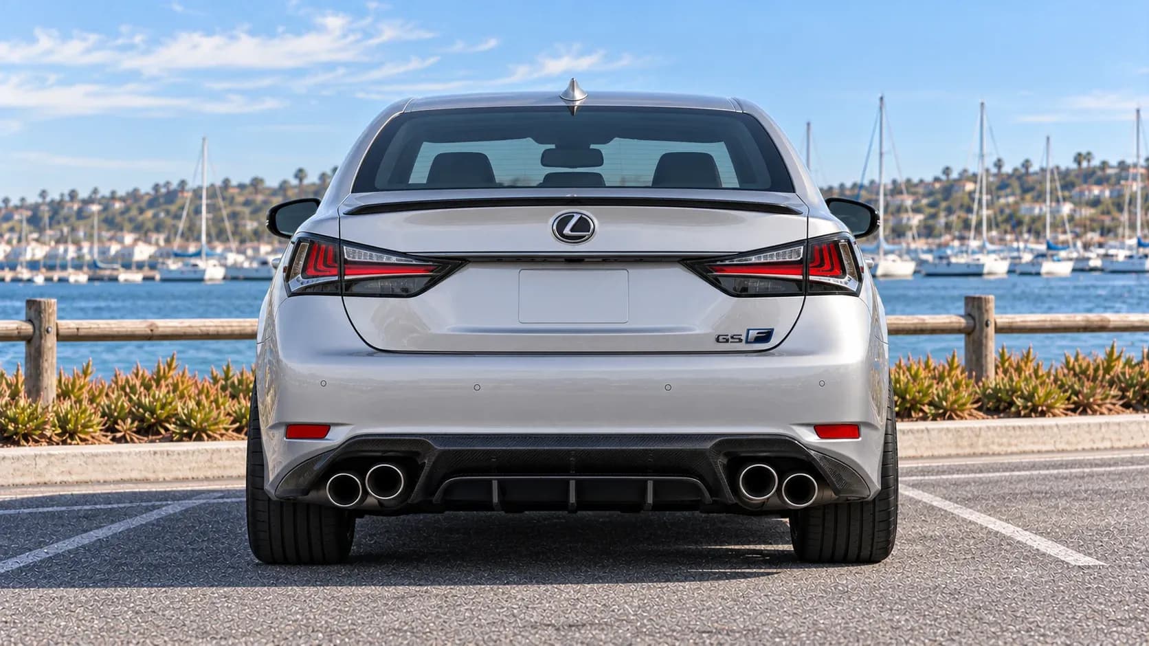 2016 Lexus GS F with EW-P-MP-001 wheel, rear 0 view