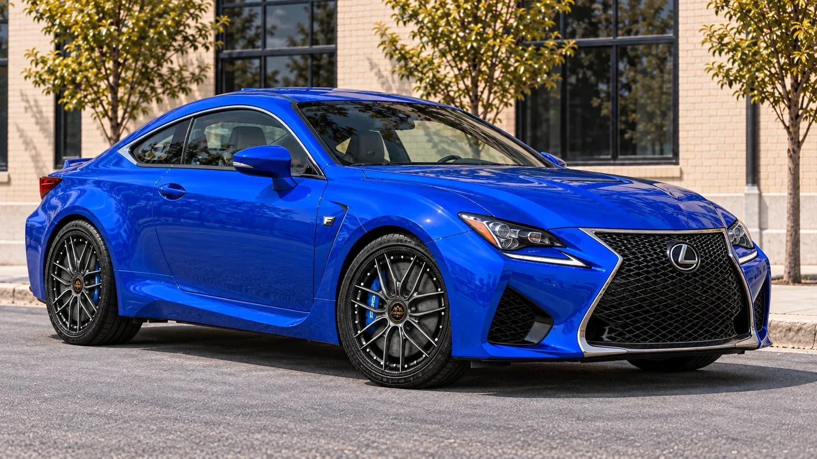 2016 Lexus RC F with EW-P-MP-001 wheel, front right 45 view