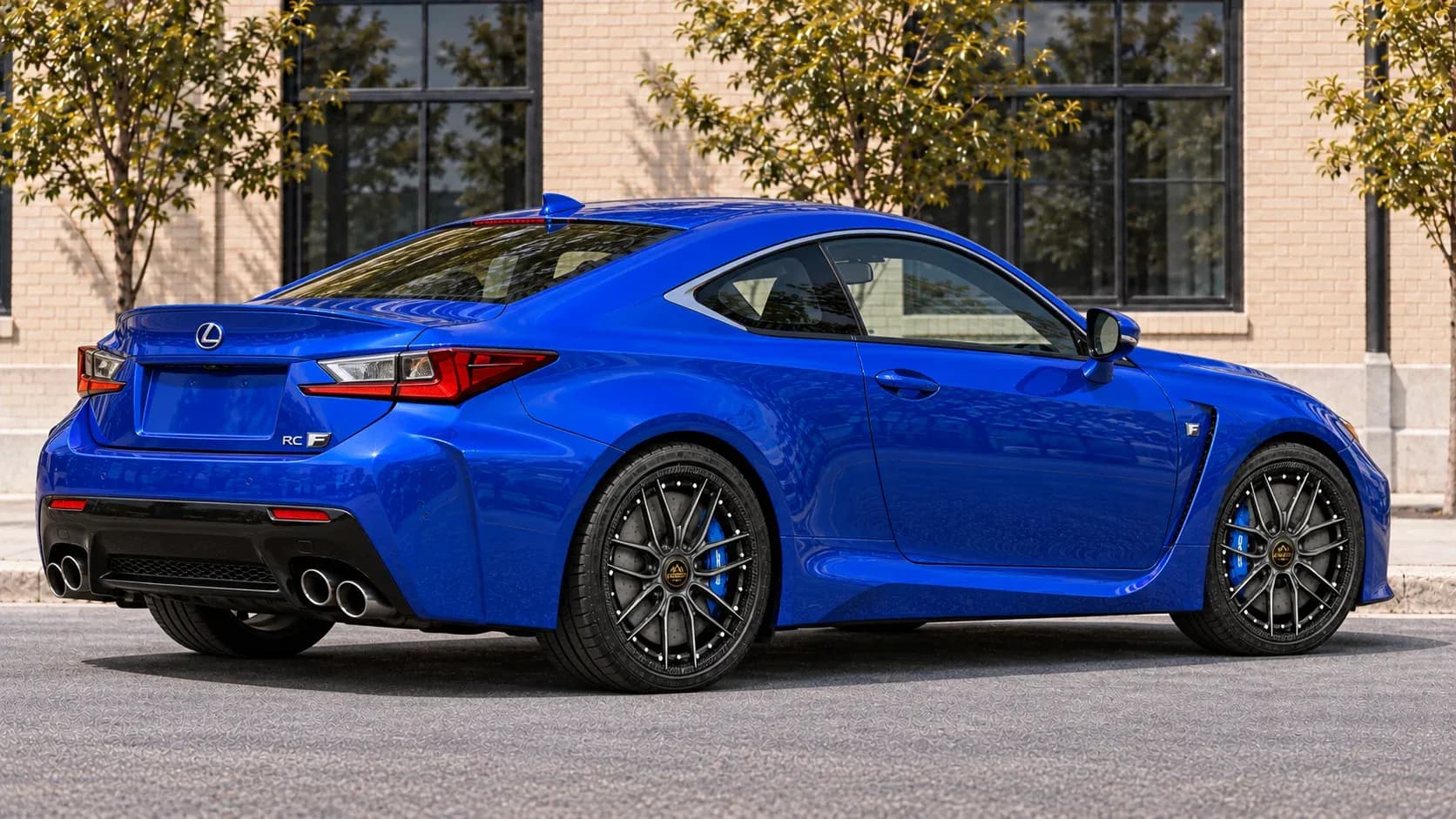 2016 Lexus RC F with EW-P-MP-001 wheel, rear right 45 view