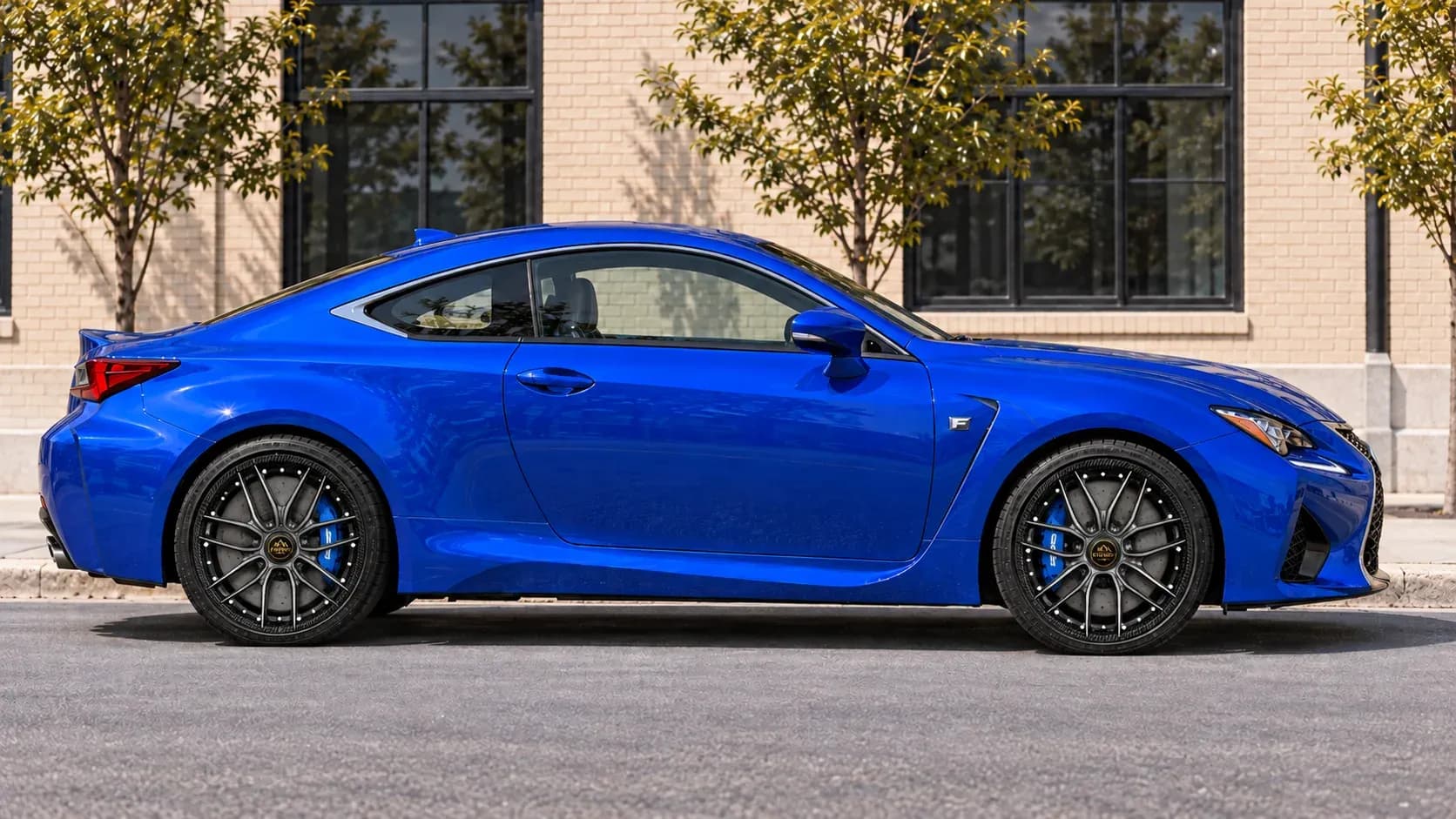 2016 Lexus RC F with EW-P-MP-001 wheel, side profile view