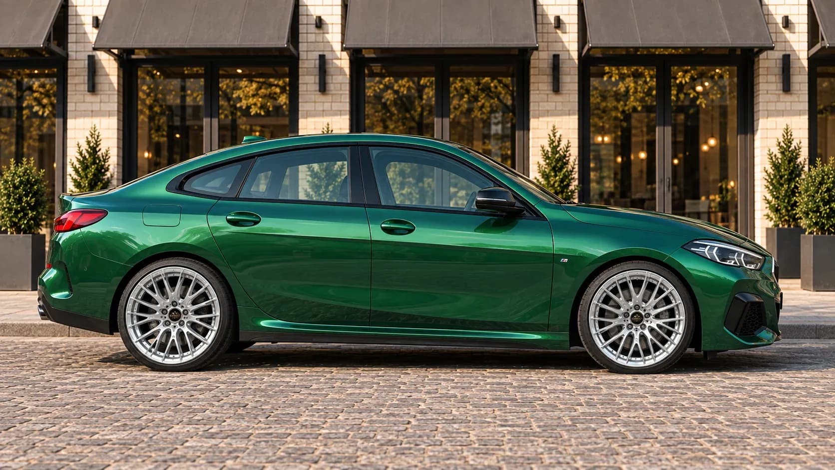 2020 BMW 2 Series with EW-P-MP-002 wheel, side profile view
