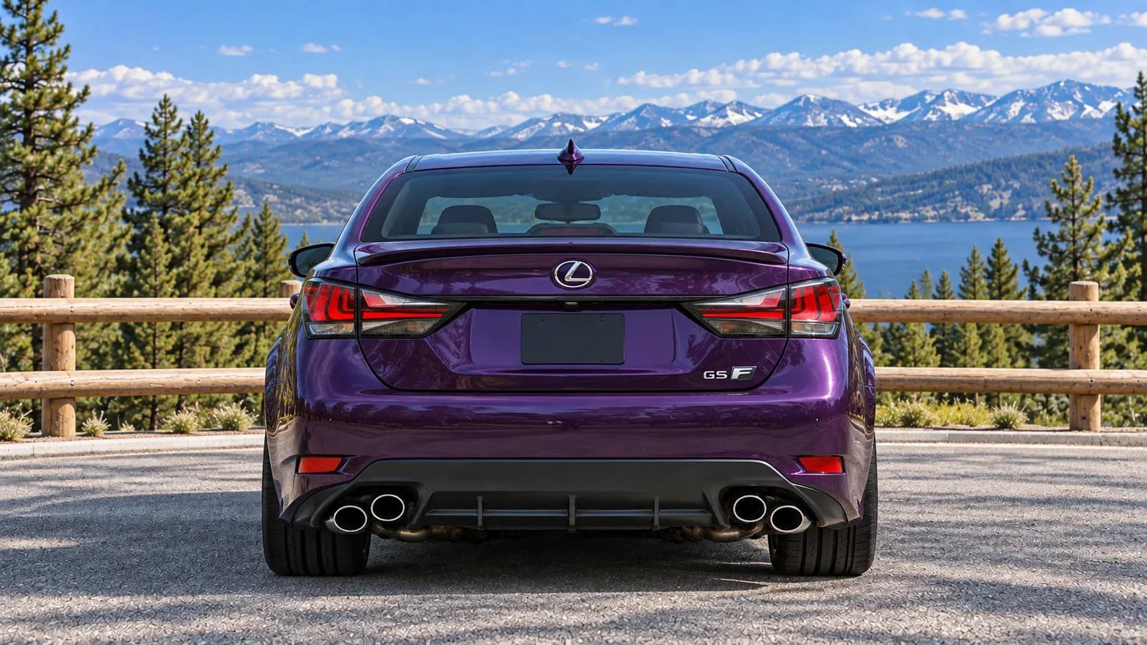 2016 Lexus GS F with EW-P-MP-003 wheel, rear 0 view
