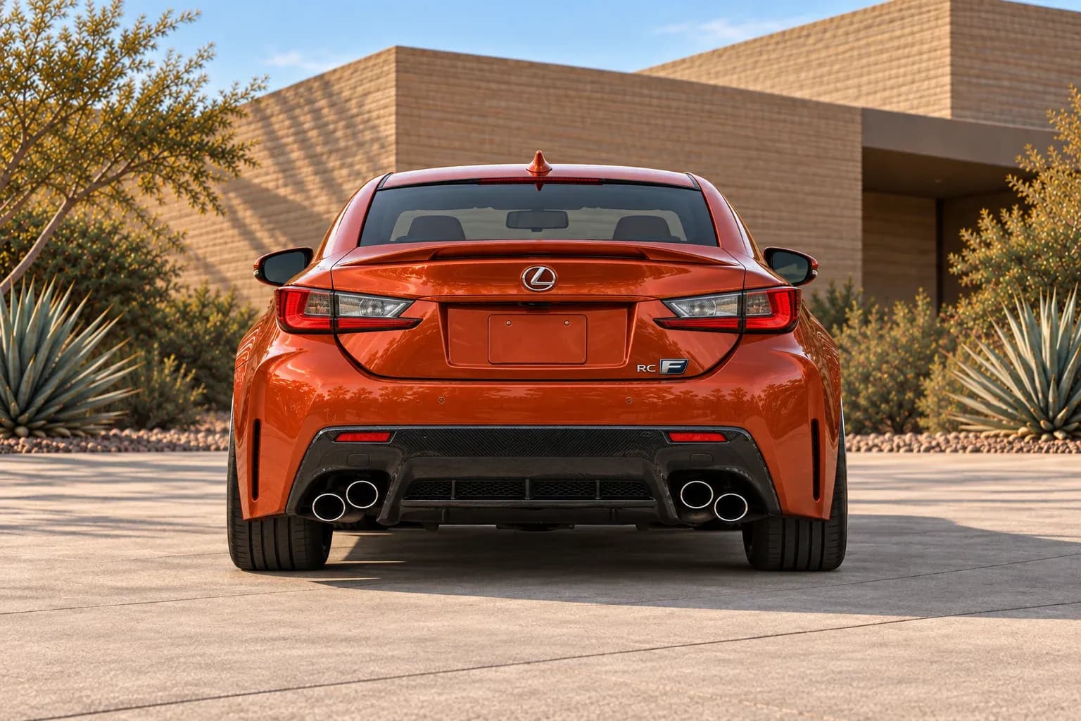 2016 Lexus RC F with EW-P-MP-003 wheel, rear 0 view