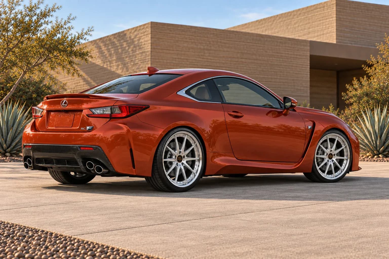 2016 Lexus RC F with EW-P-MP-003 wheel, rear right 45 view