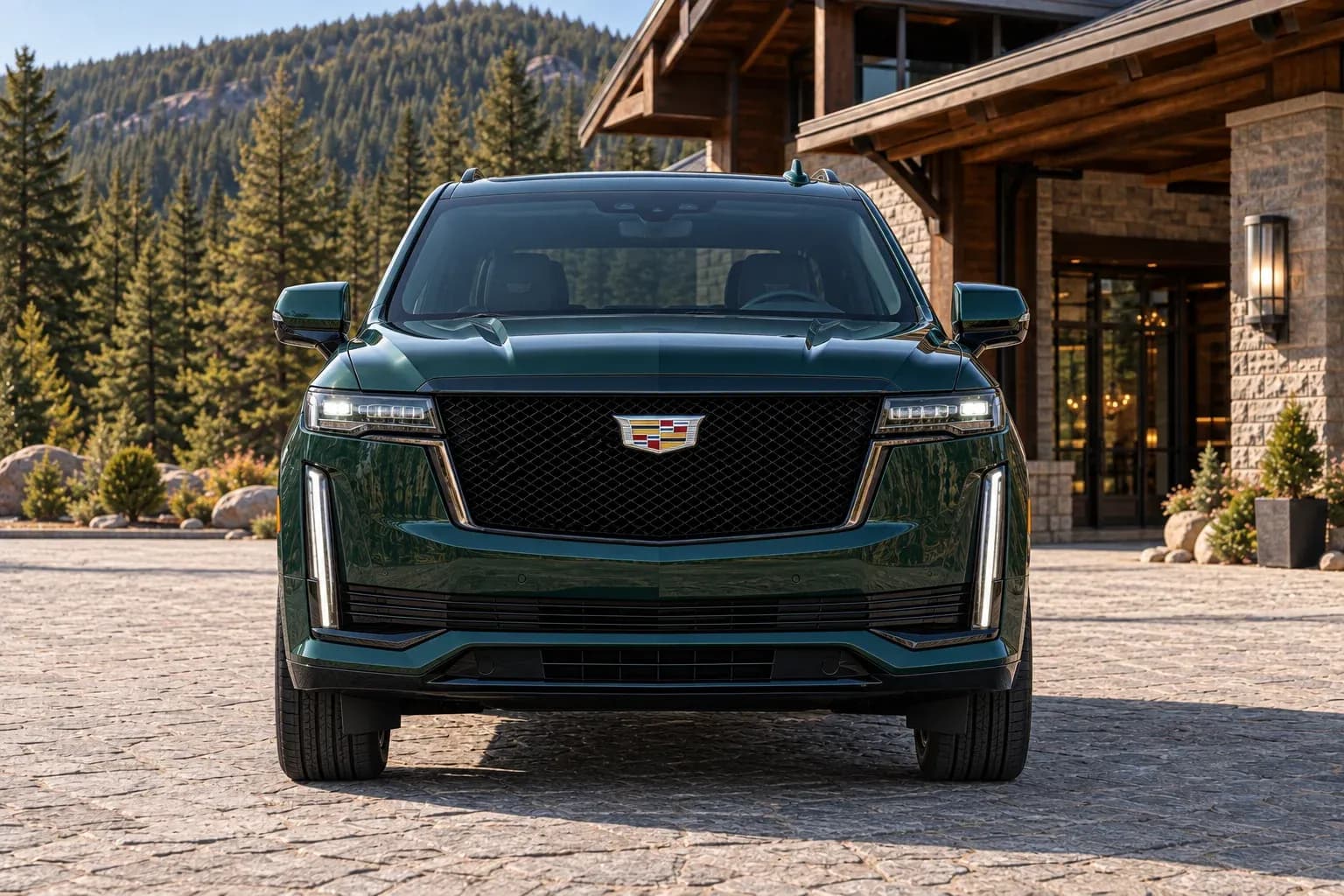 2021 Cadillac Escalade with EW-P-MP-004 wheel, front 0 view