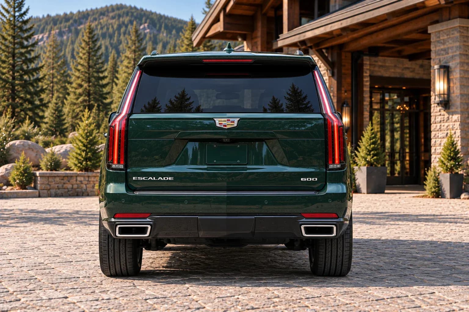2021 Cadillac Escalade with EW-P-MP-004 wheel, rear 0 view