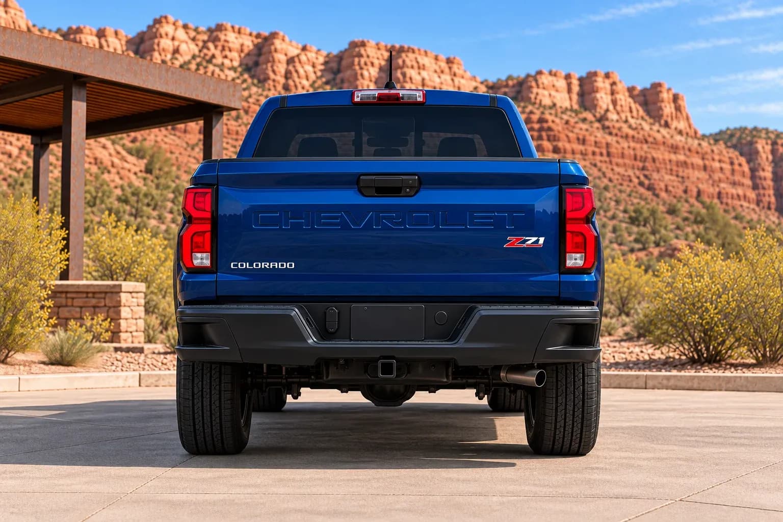 2023 Chevrolet Colorado with EW-P-MP-004 wheel, rear 0 view
