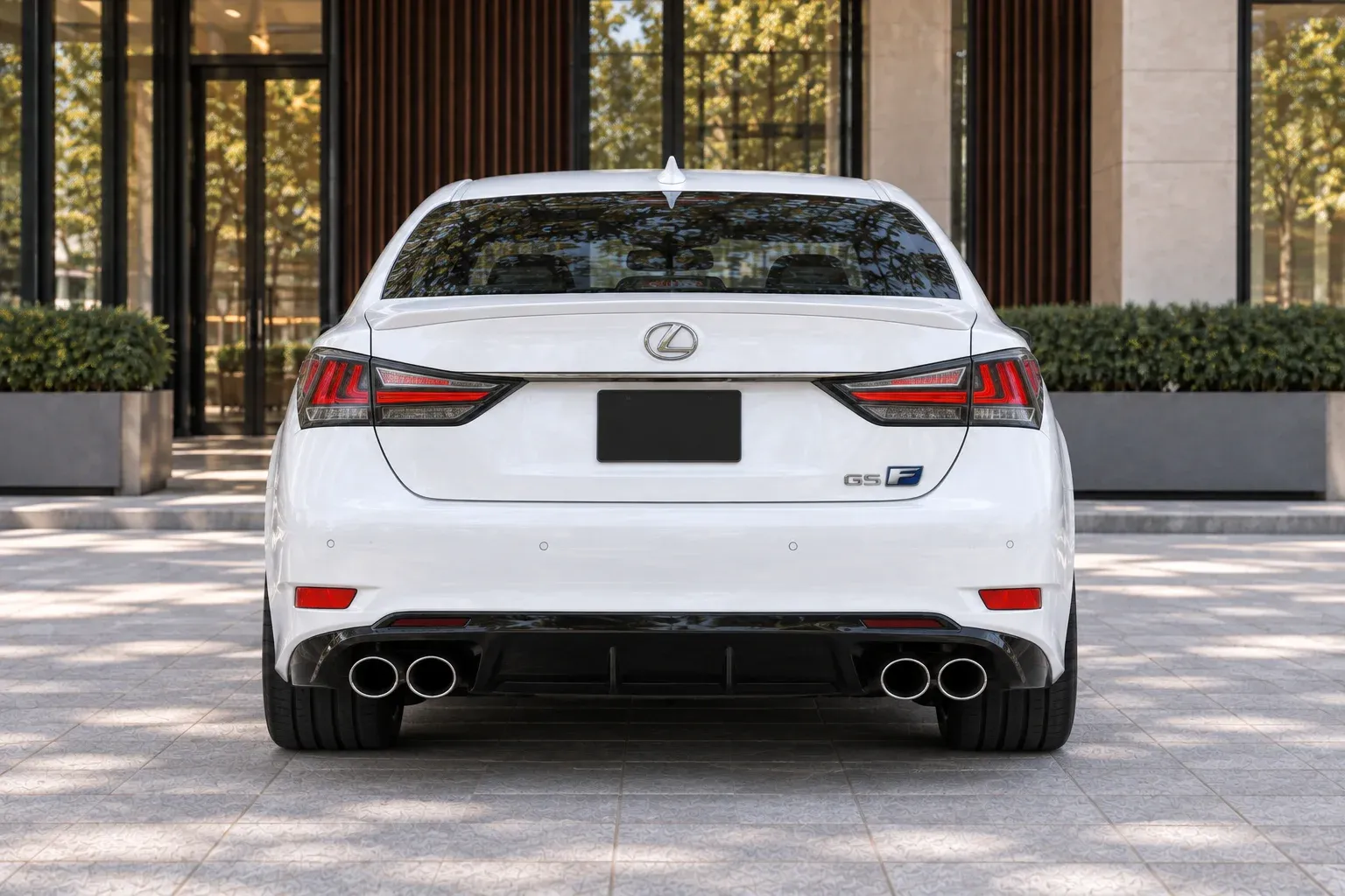 2016 Lexus GS F with EW-P-MP-005 wheel, rear 0 view
