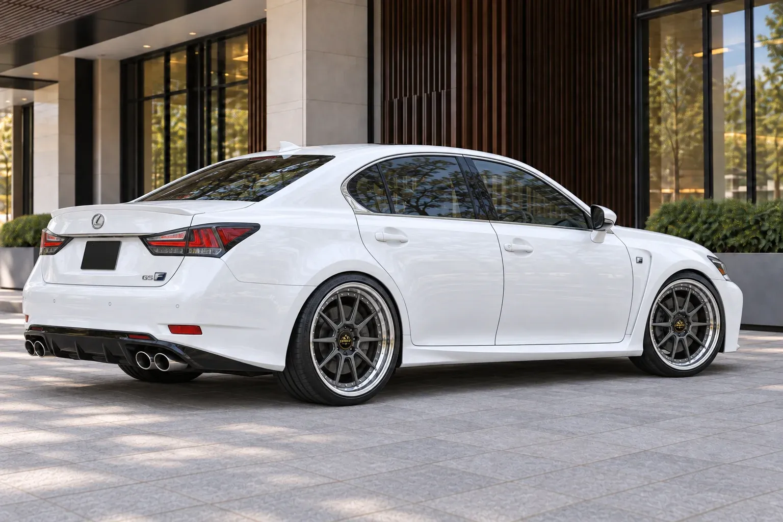 2016 Lexus GS F with EW-P-MP-005 wheel, rear right 45 view