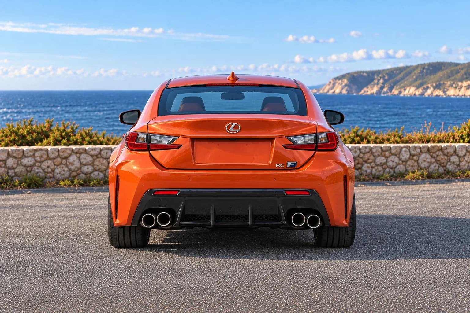 2016 Lexus RC F with EW-P-MP-005 wheel, rear 0 view