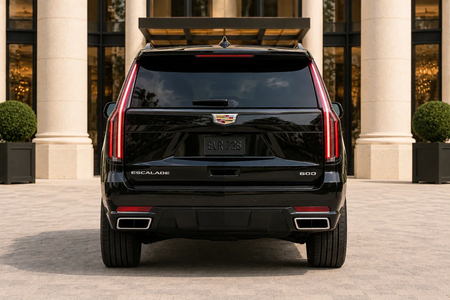 2021 Cadillac Escalade with EW-P-MP-006 wheel, rear 0 view