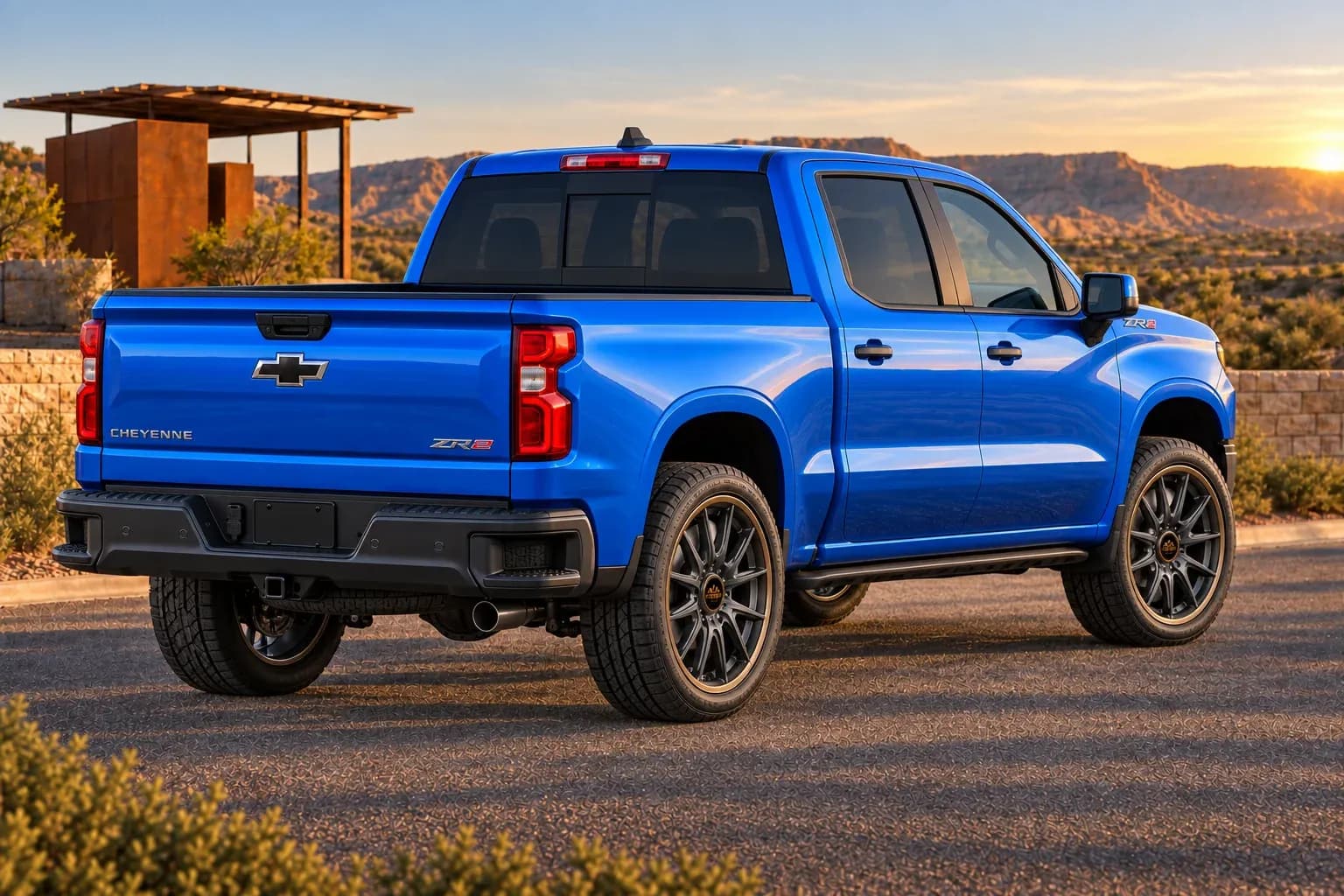 2022 Chevrolet Cheyenne with EW-P-MP-006 wheel, rear right 45 view