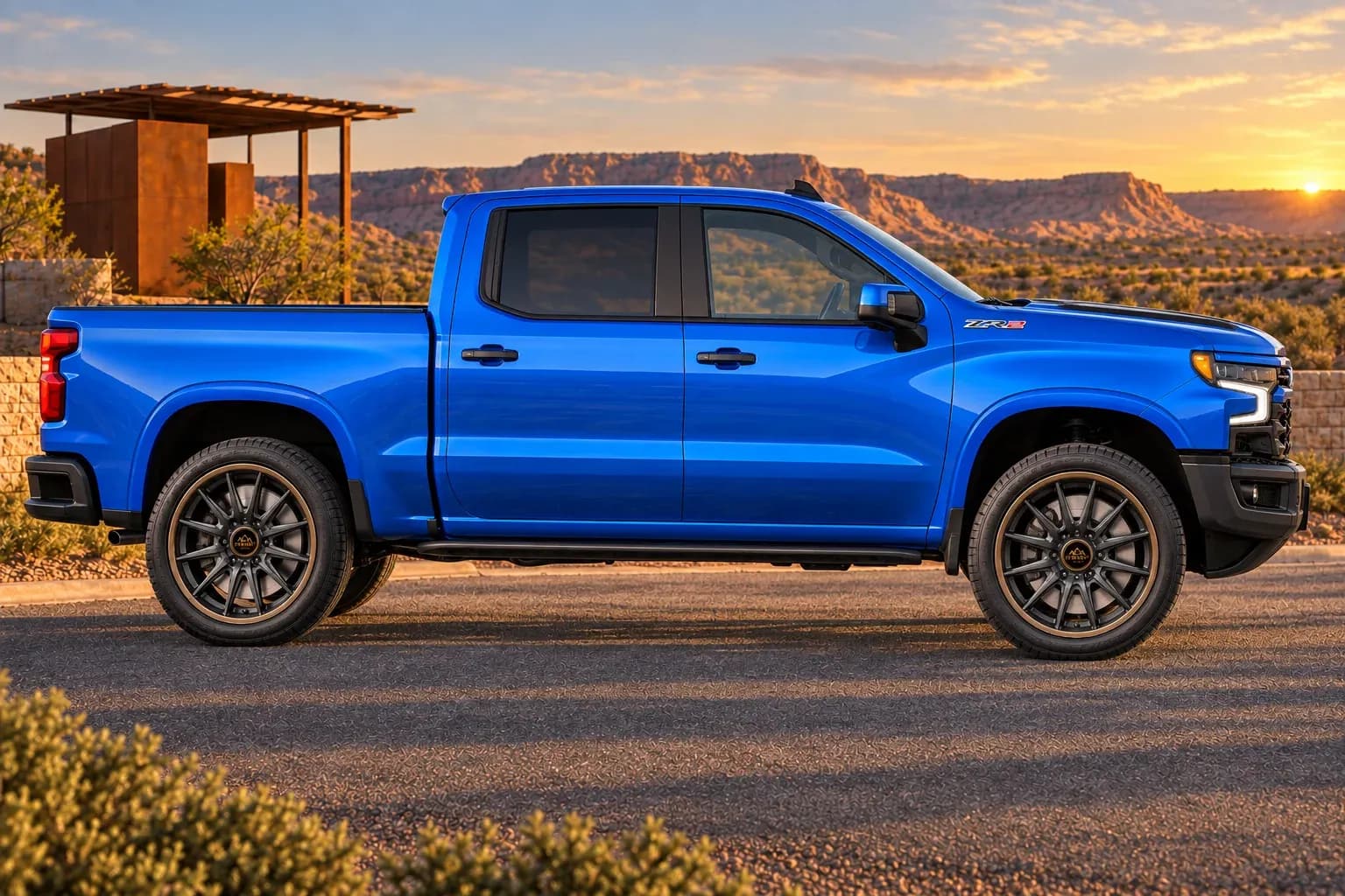 2022 Chevrolet Cheyenne with EW-P-MP-006 wheel, side profile view