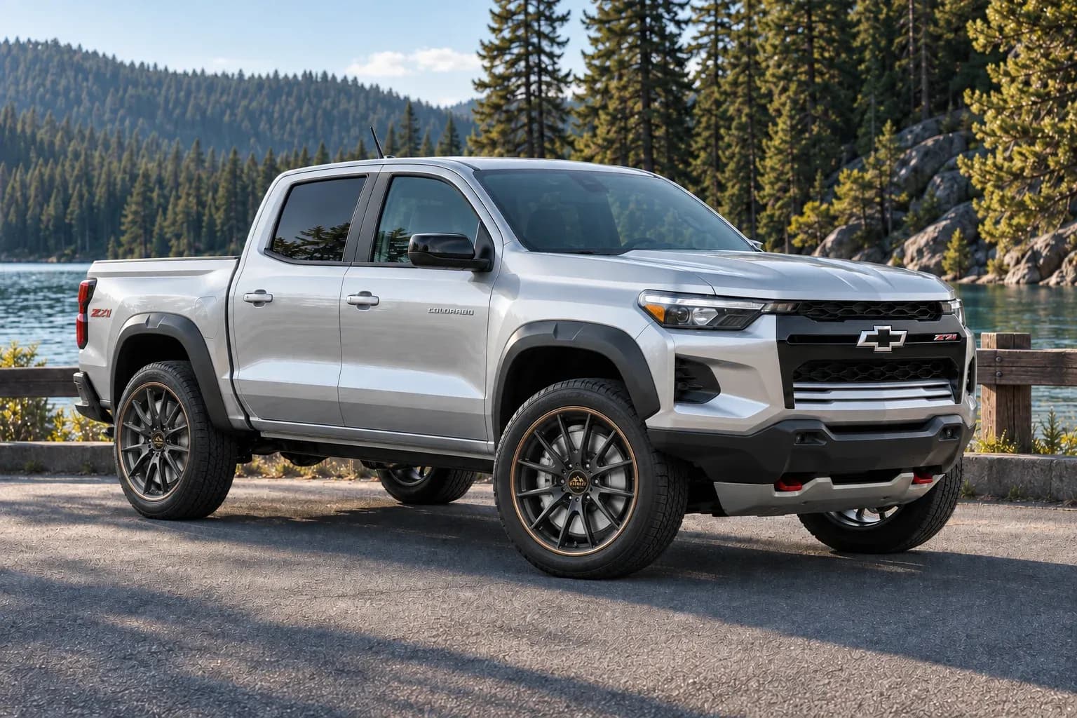 2023 Chevrolet Colorado with EW-P-MP-006 wheel, front right 45 view