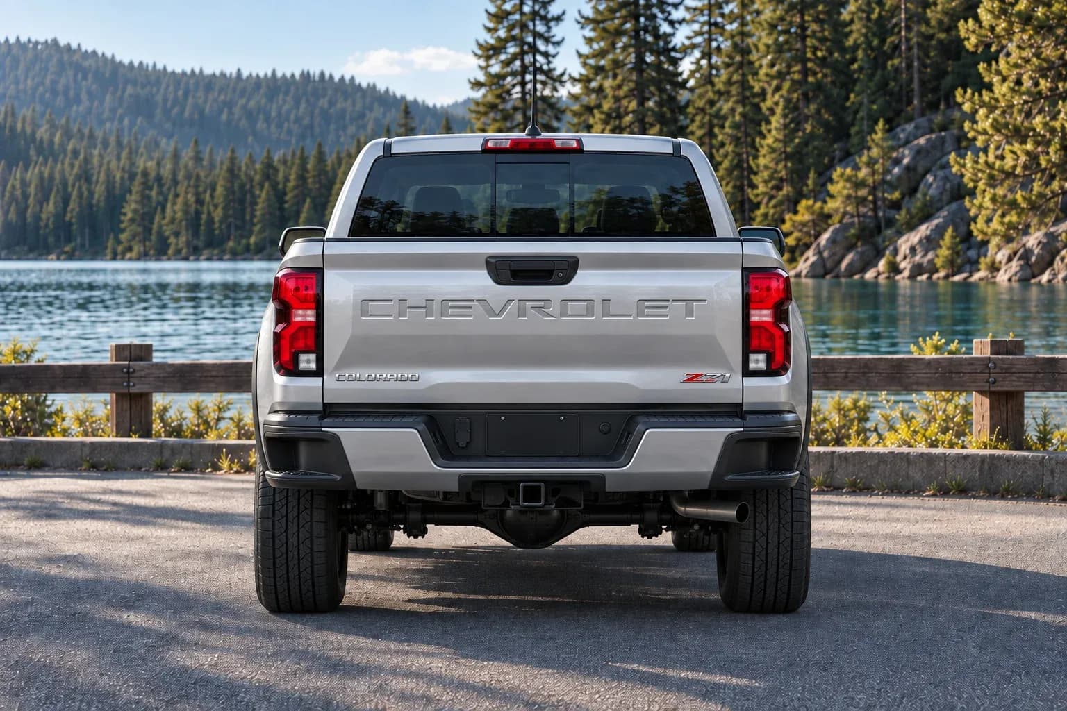 2023 Chevrolet Colorado with EW-P-MP-006 wheel, rear 0 view