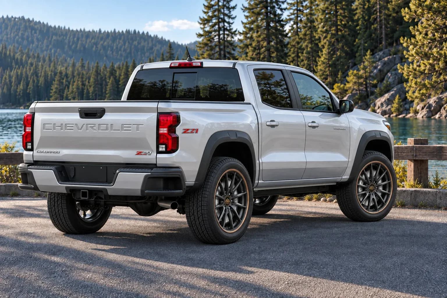 2023 Chevrolet Colorado with EW-P-MP-006 wheel, rear right 45 view