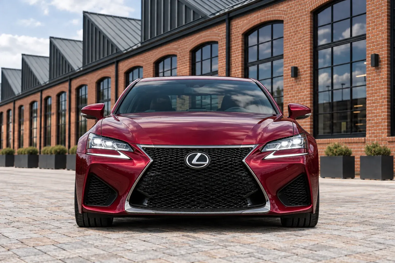 2016 Lexus GS F with EW-P-MP-009 wheel, front 0 view