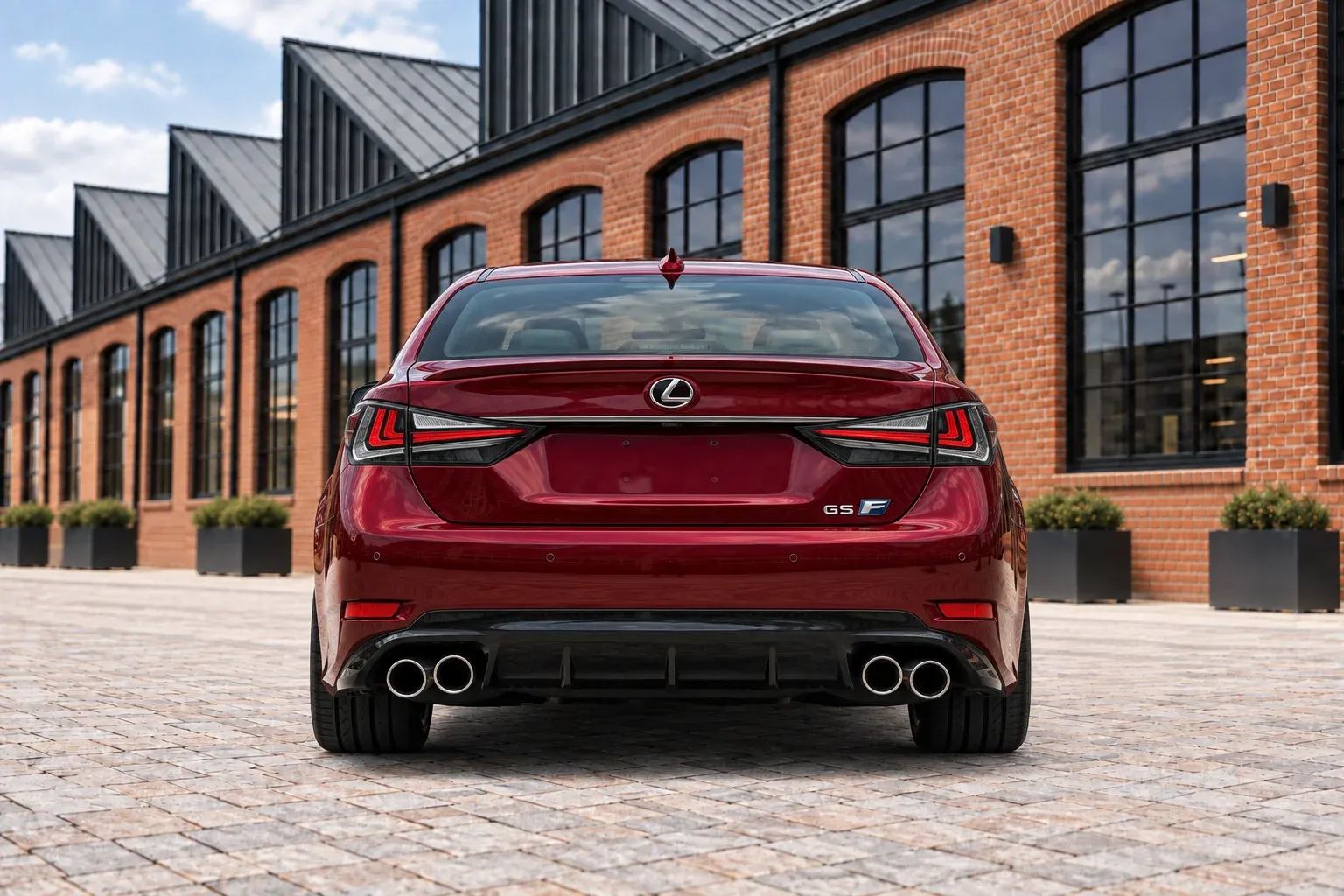 2016 Lexus GS F with EW-P-MP-009 wheel, rear 0 view