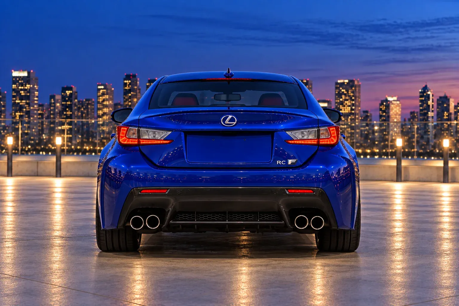 2016 Lexus RC F with EW-P-MP-009 wheel, rear 0 view