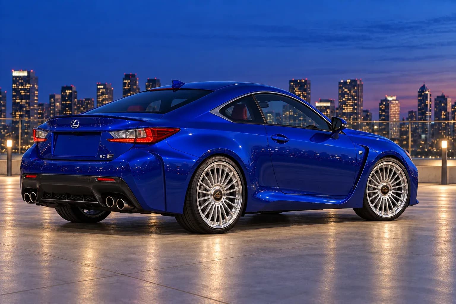 2016 Lexus RC F with EW-P-MP-009 wheel, rear right 45 view