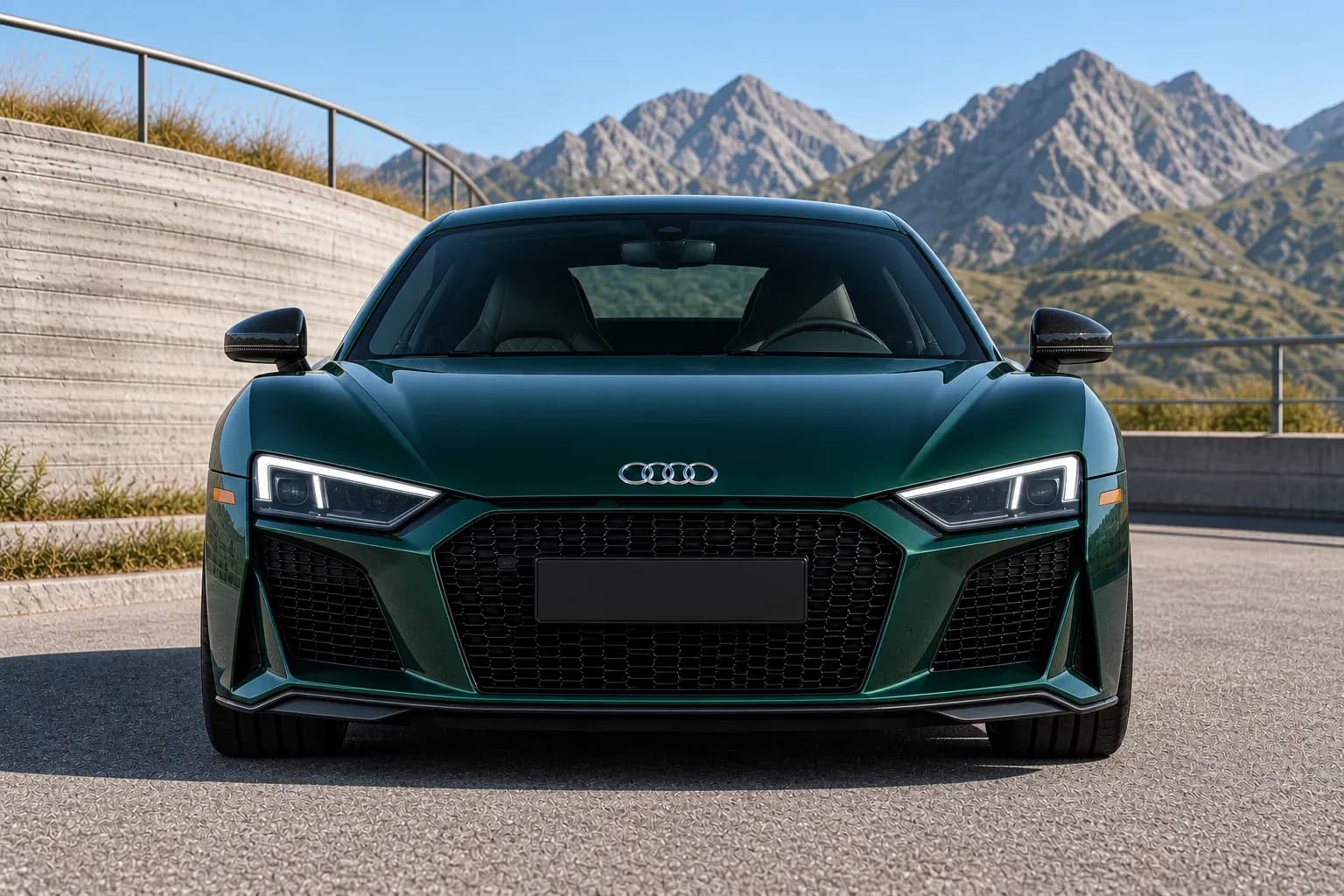 2017 Audi R8 with EW-P-MP-010 wheel, front 0 view