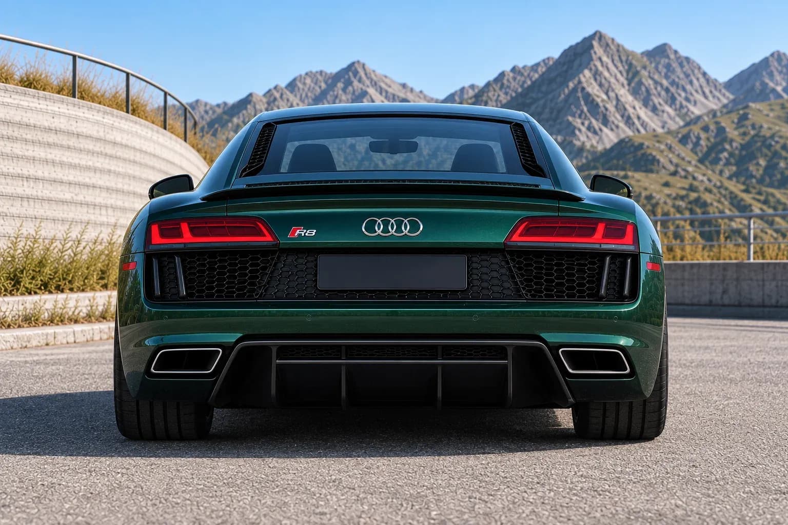2017 Audi R8 with EW-P-MP-010 wheel, rear 0 view