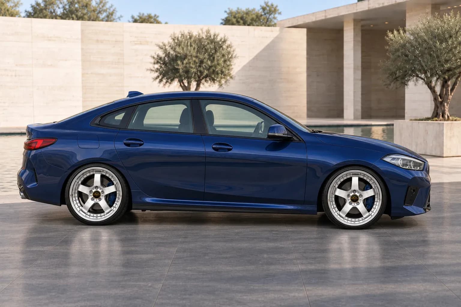 2020 BMW 2 Series with EW-P-MP-010 wheel, side profile view