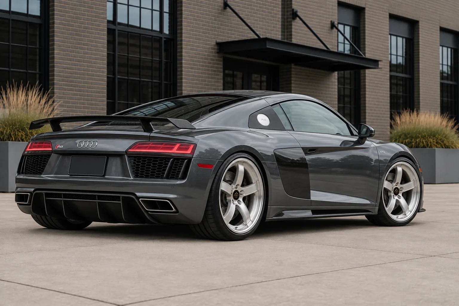 2017 Audi R8 with EW-P-MP-016 wheel, rear right 45 view