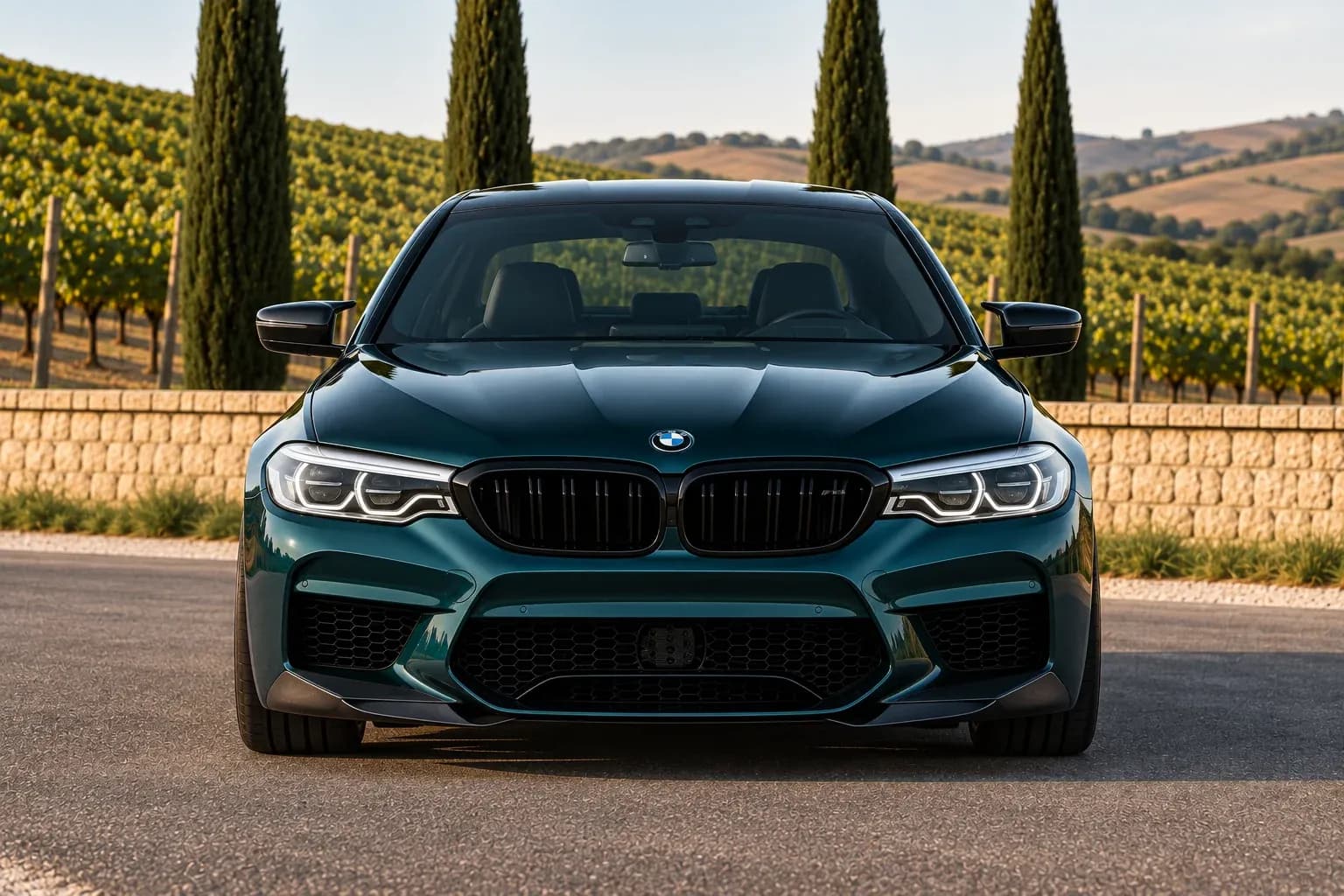 2018 BMW M5 with EW-P-MP-016 wheel, front 0 view