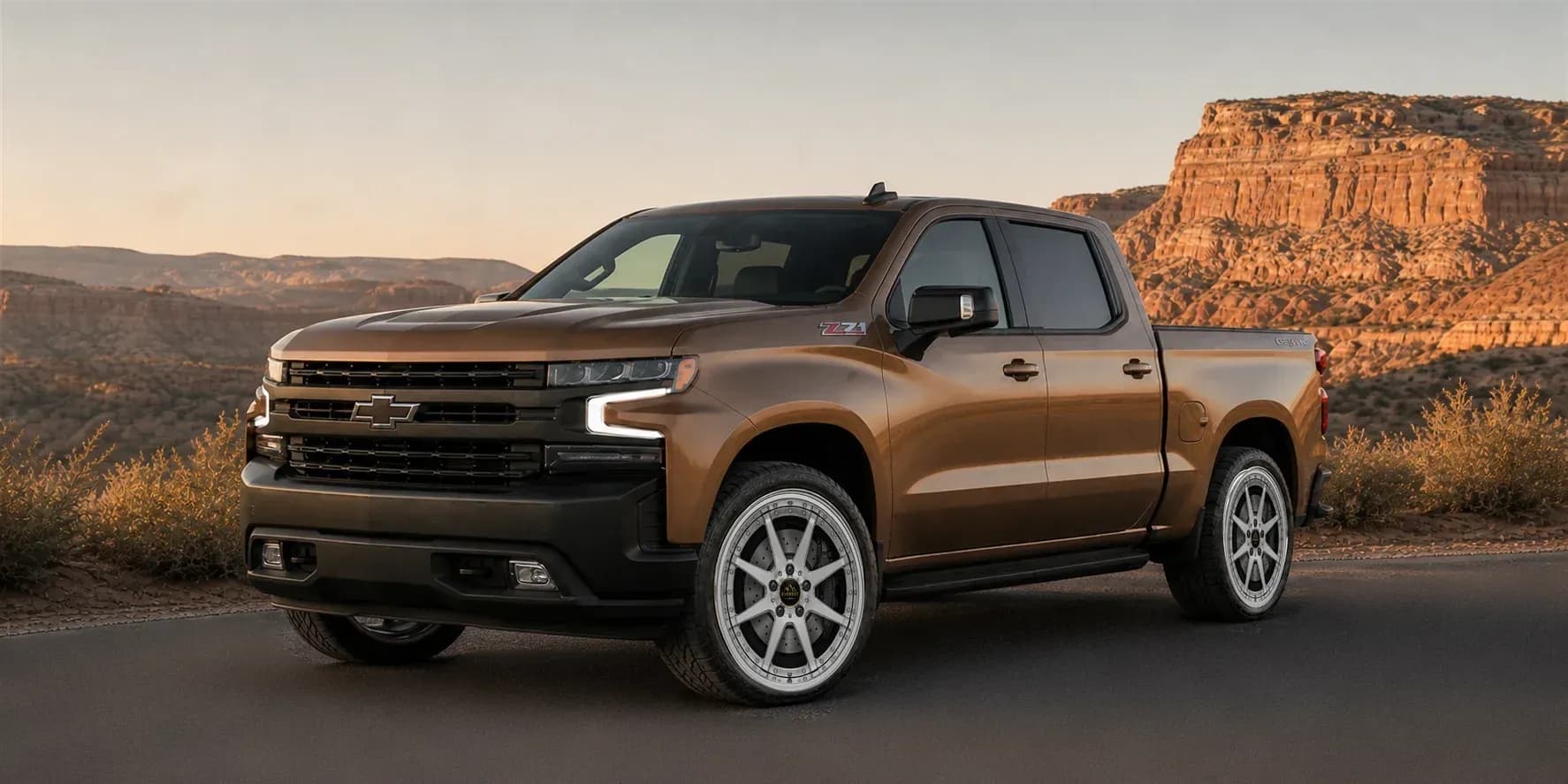 2021 Chevrolet Cheyenne with EW-P-MP-018 wheel, front right 45 view