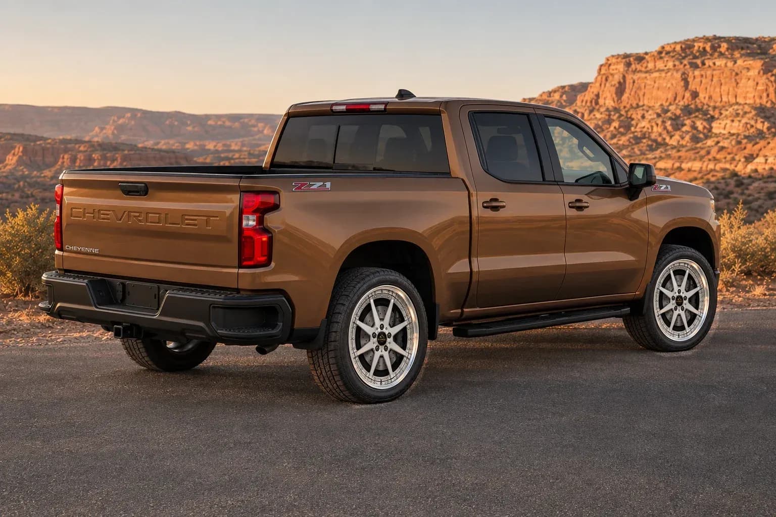 2021 Chevrolet Cheyenne with EW-P-MP-018 wheel, rear right 45 view
