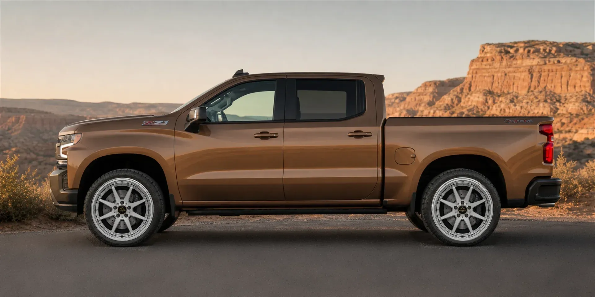 2021 Chevrolet Cheyenne with EW-P-MP-018 wheel, side profile view
