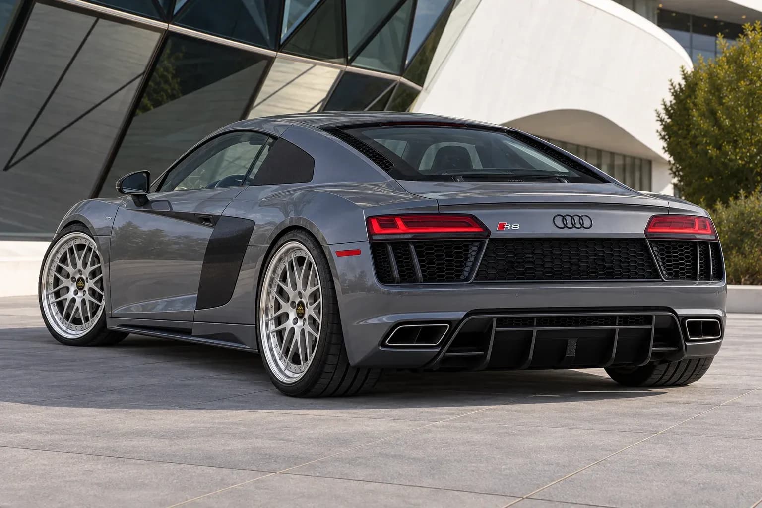 2017 Audi R8 with EW-P-MP-021 wheel, rear right 45 view