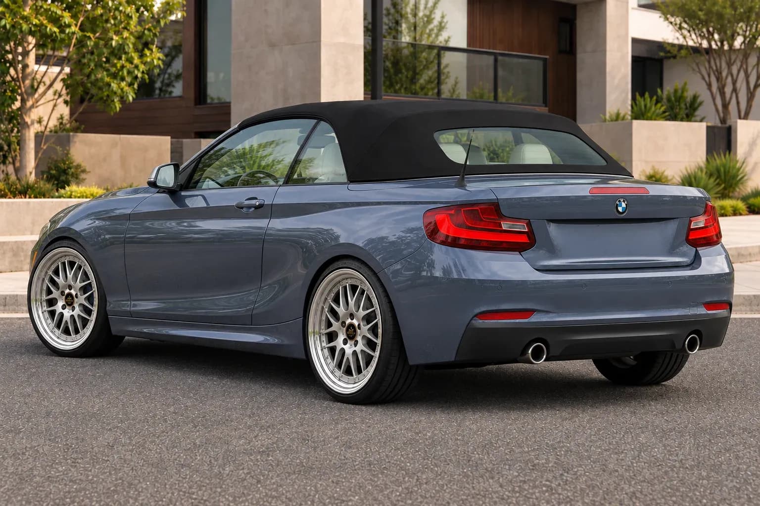 2015 BMW 2 Series with EW-P-MP-021 wheel, rear right 45 view