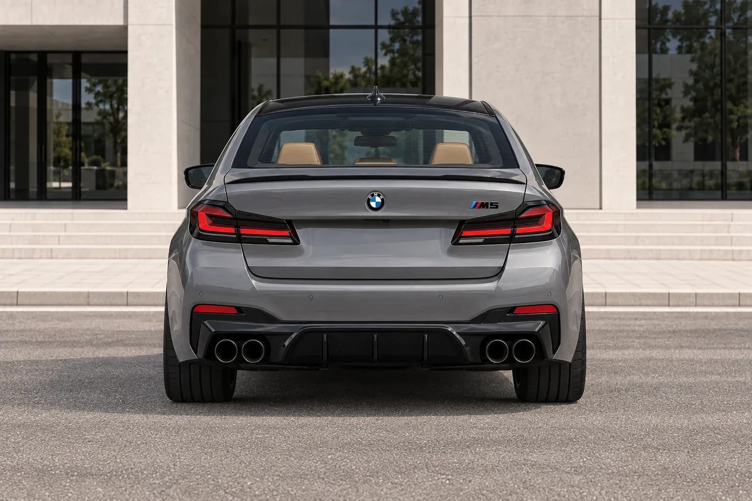 2021 BMW M5 with EW-P-MP-021 wheel, rear 0 view