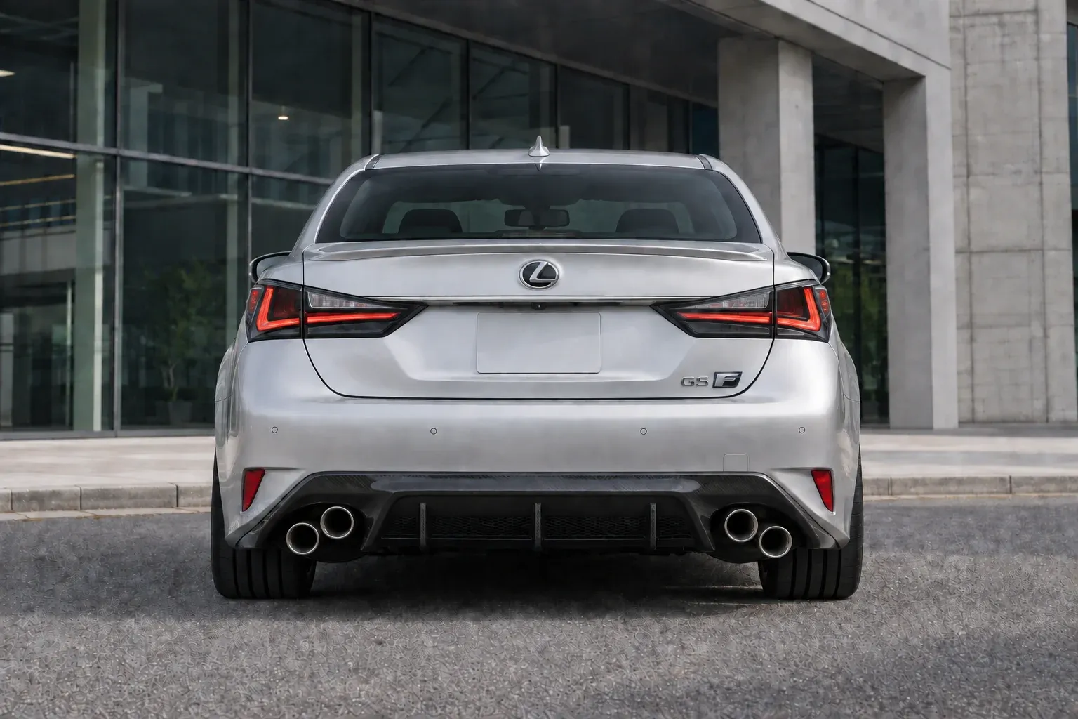 2020 Lexus GS F with EW-P-MP-023 wheel, rear 0 view
