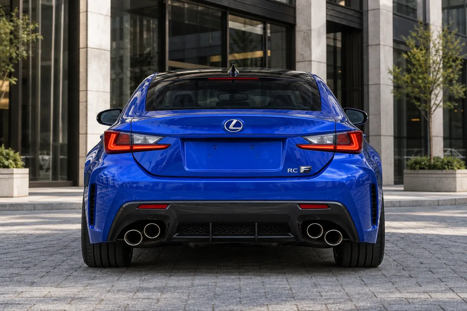 2016 Lexus RC F with EW-P-MP-023 wheel, rear 0 view