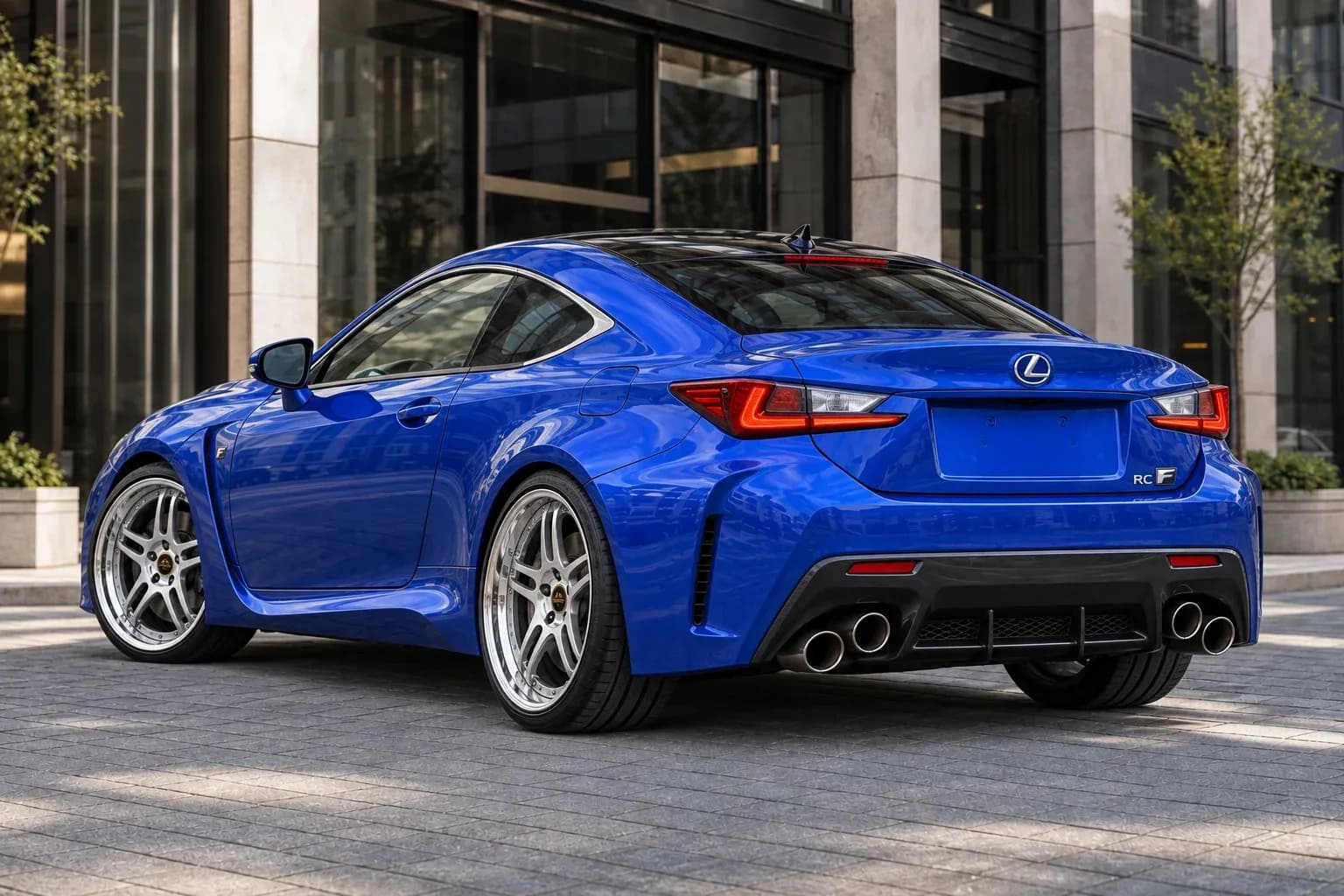 2016 Lexus RC F with EW-P-MP-023 wheel, rear right 45 view