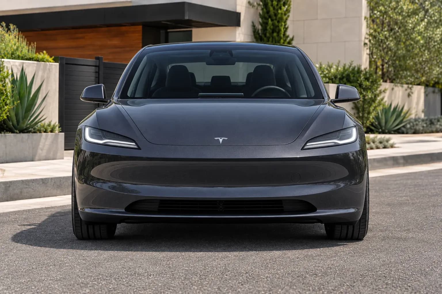2024 Tesla Model 3 with EW-P-MP-023 wheel, front 0 view