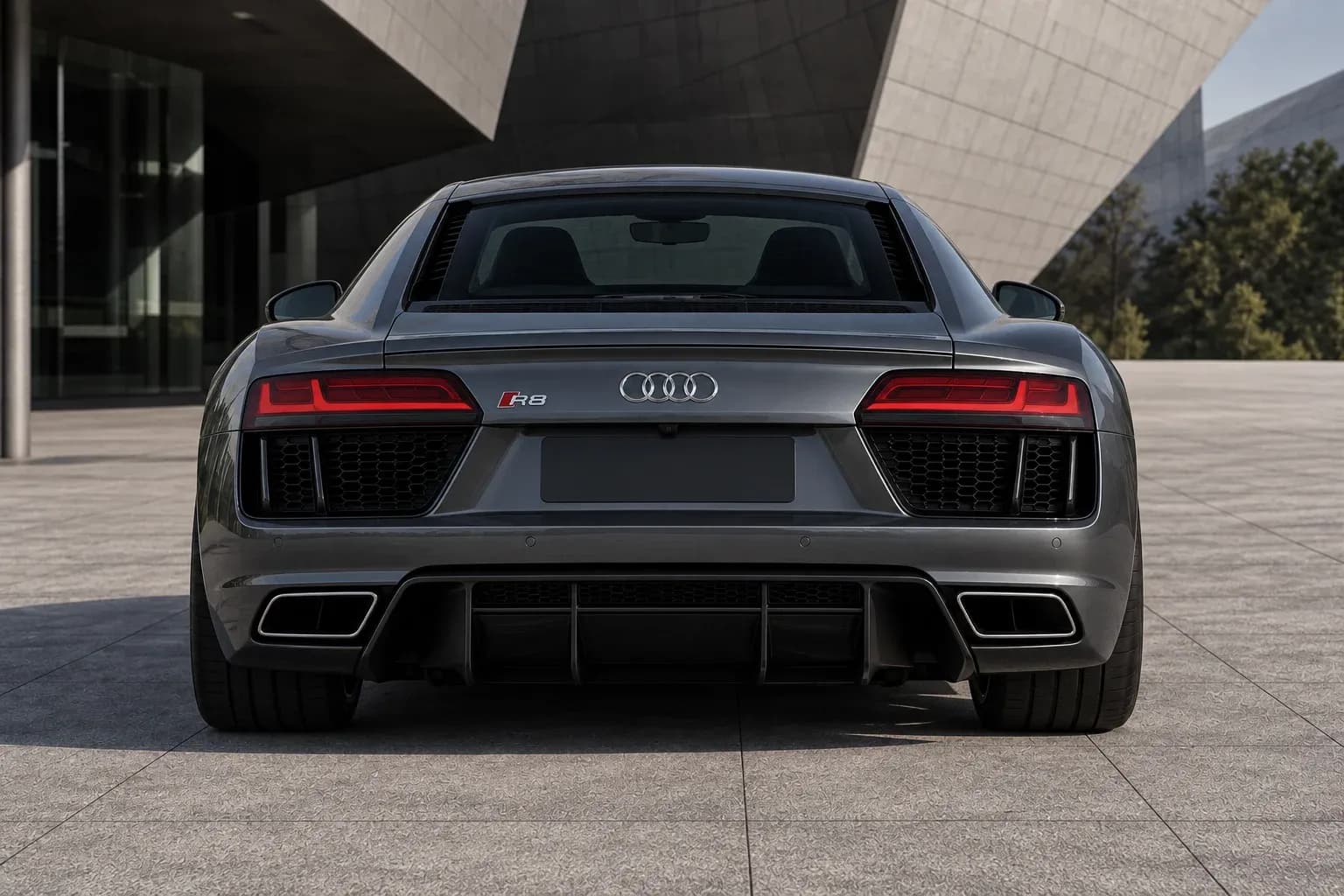 2017 Audi R8 with EW-P-MP-025 wheel, rear 0 view