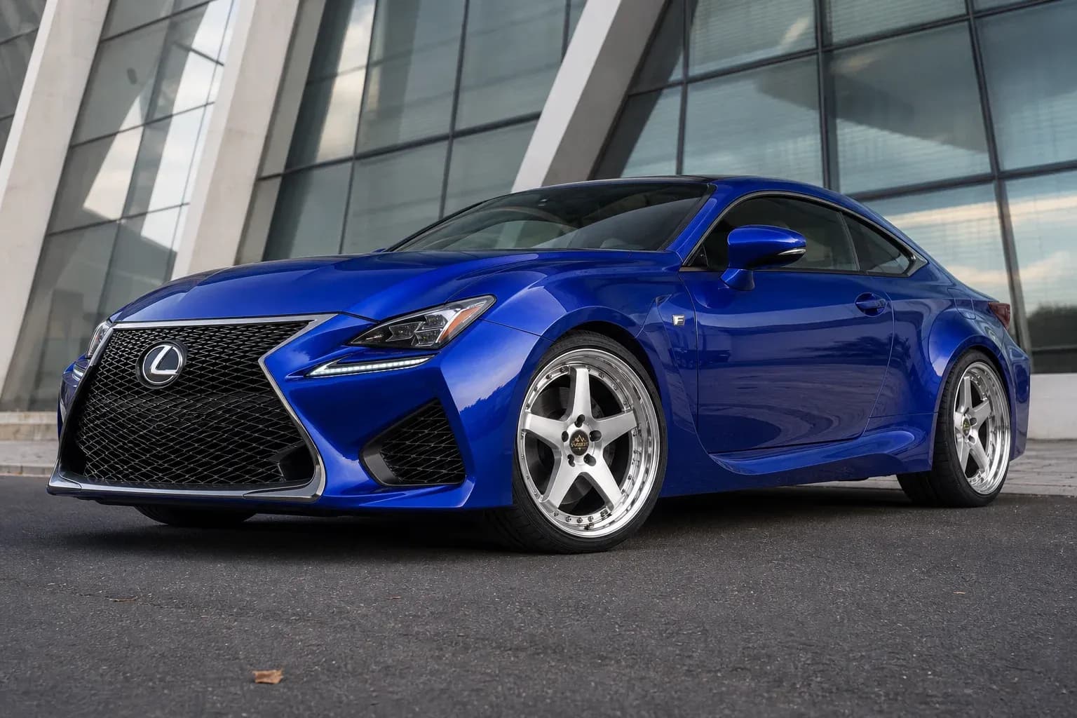 2016 Lexus RC F with EW-P-MP-026 wheel, front right 45 view