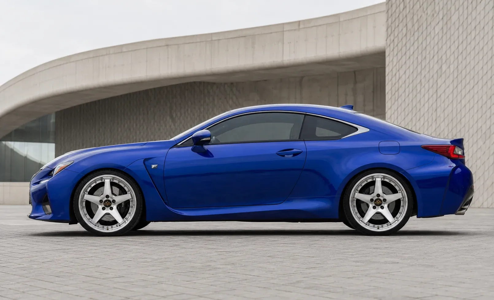 2016 Lexus RC F with EW-P-MP-026 wheel, side profile view