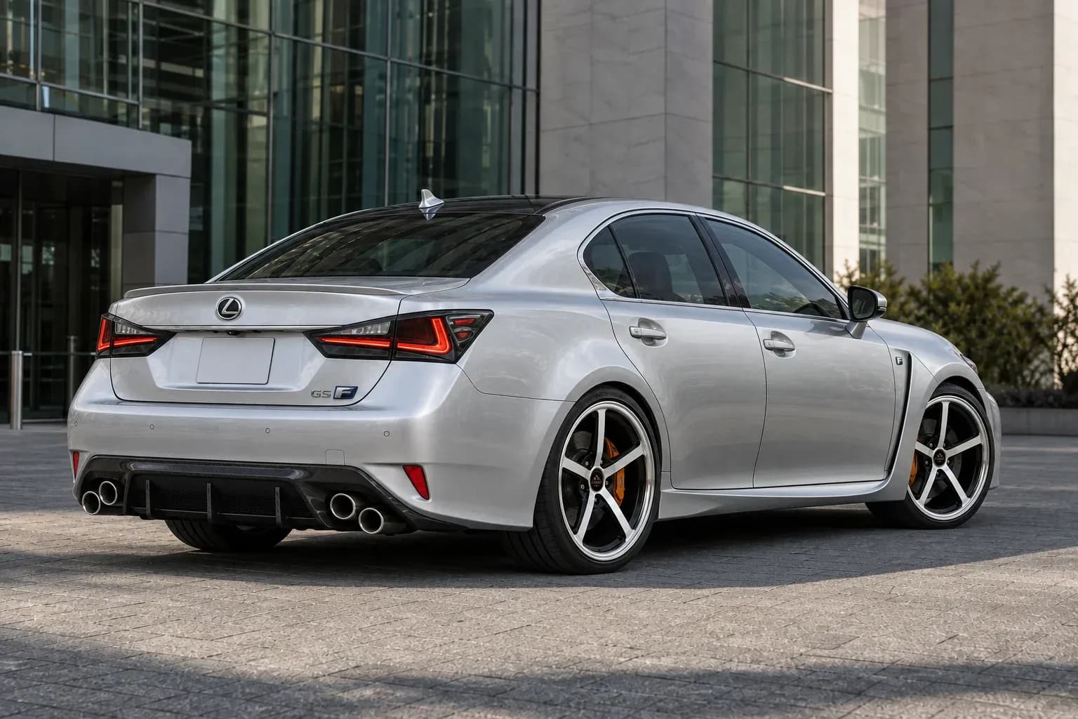 2020 Lexus GS F with EW-P-MP-029 wheel, rear right 45 view