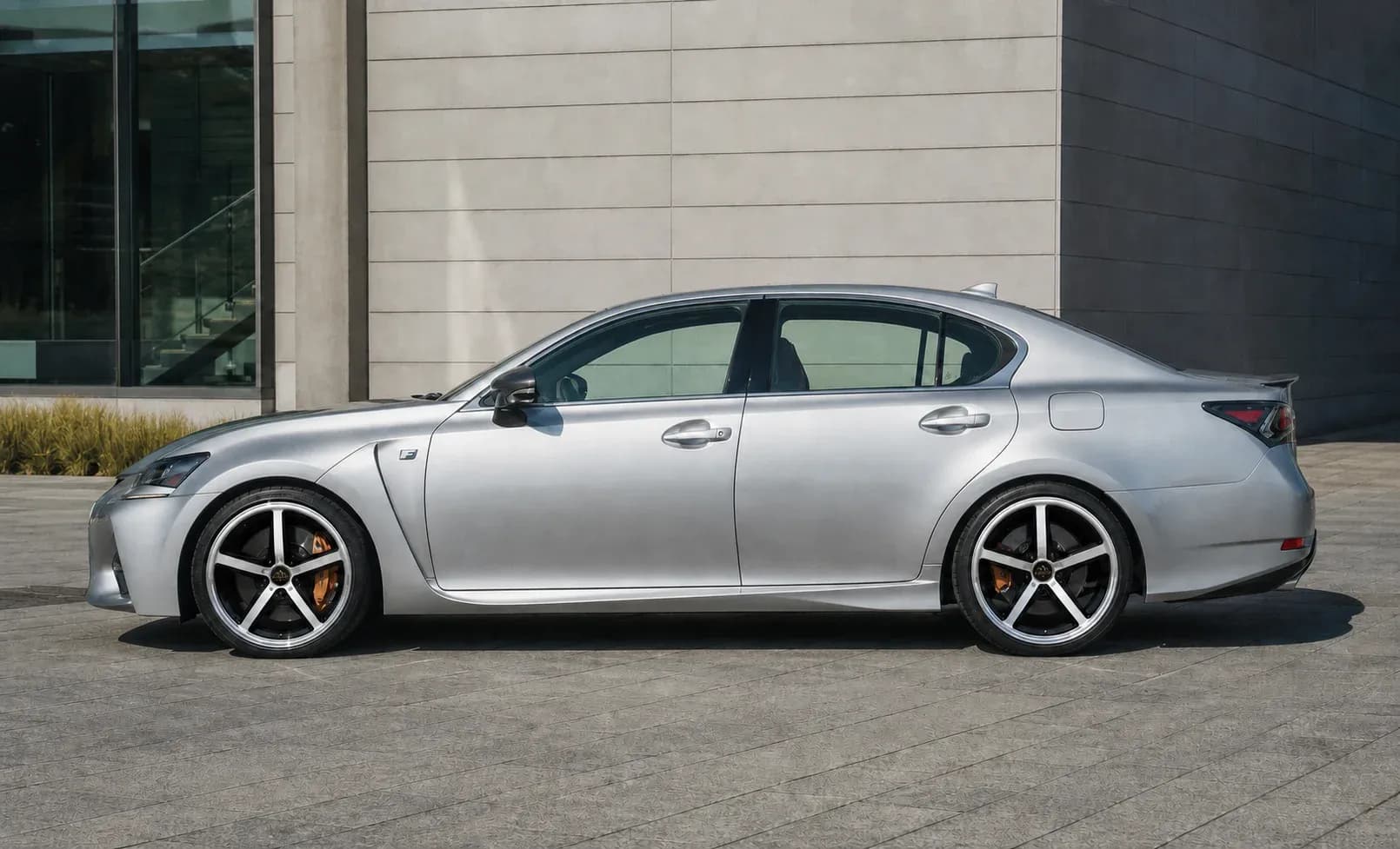 2020 Lexus GS F with EW-P-MP-029 wheel, side profile view