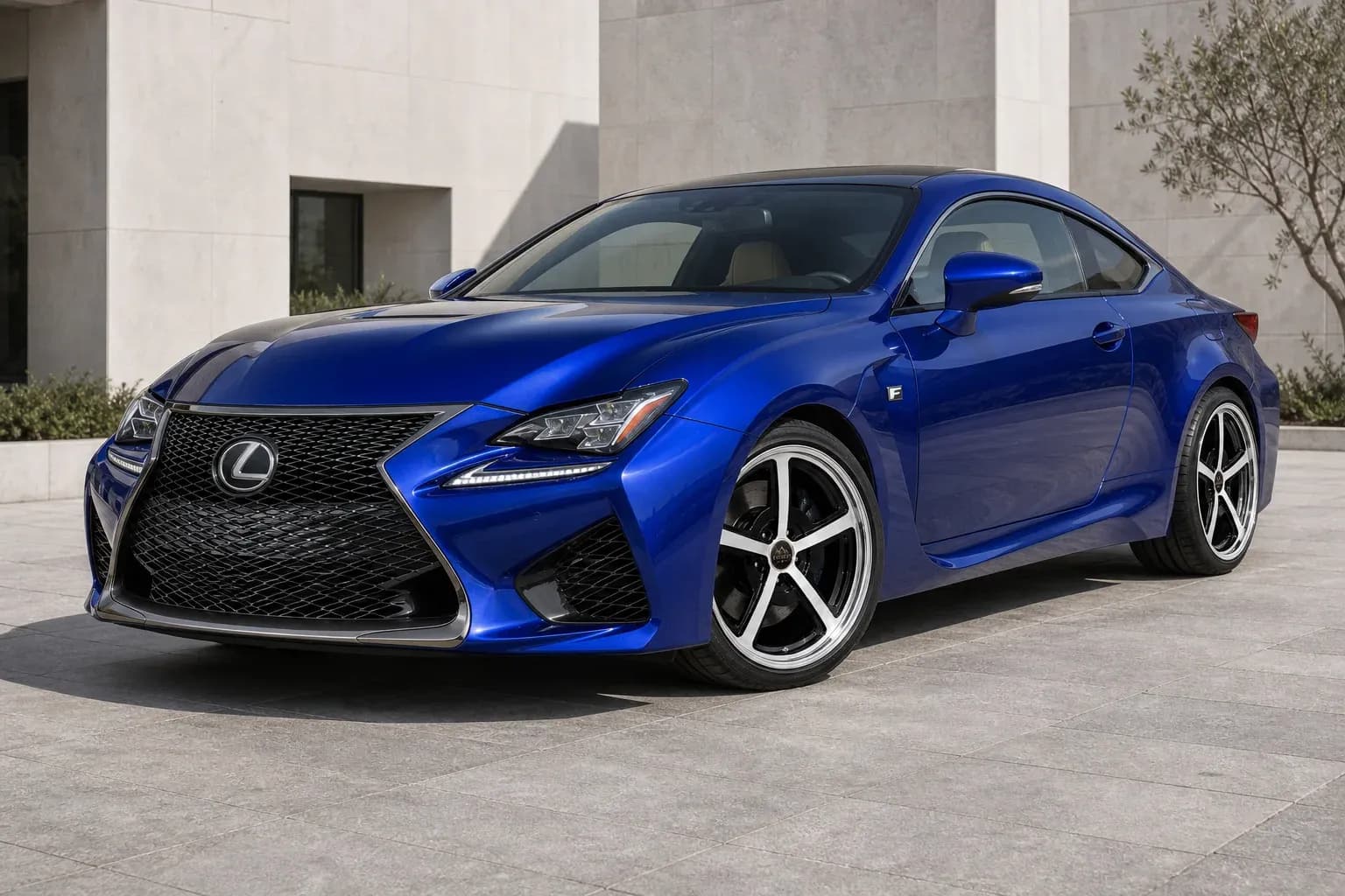 2016 Lexus RC F with EW-P-MP-029 wheel, front right 45 view