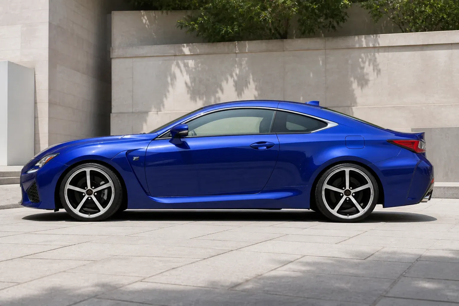 2016 Lexus RC F with EW-P-MP-029 wheel, side profile view