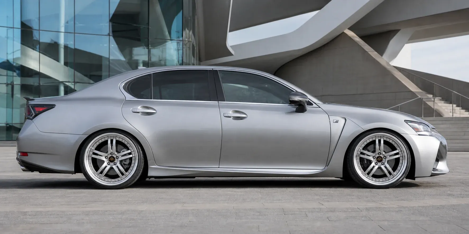 2020 Lexus GS F with EW-P-MP-030 wheel, side profile view